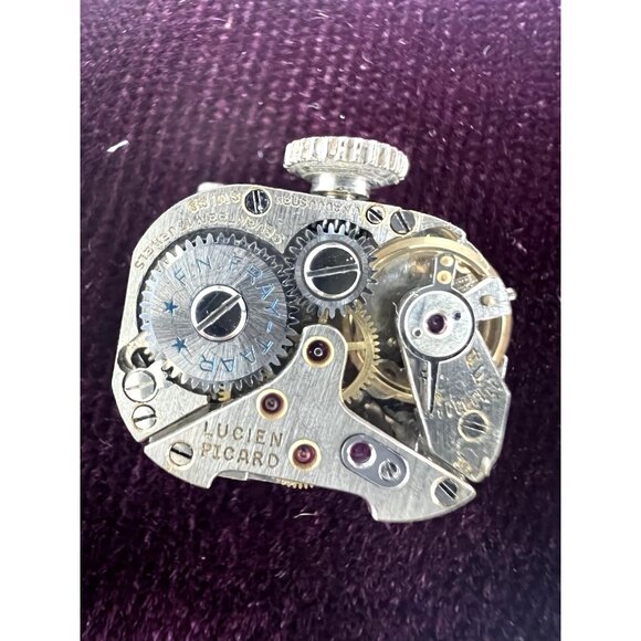 Lucien Picard Womens Watch Platinum Case Diamond Art Deco Swiss Hand Wind Petite - Picture 7 of 15